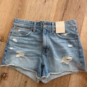 Relaxed Distressed Shorts (madewell 26)